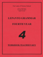 Lepanto Grammar 4 Workbook Teacher Key